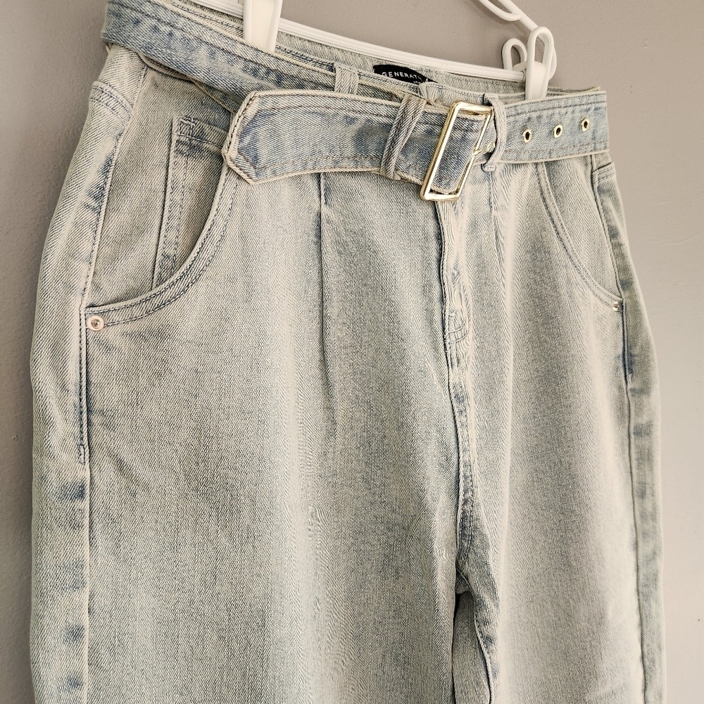 Generation Love belted light wash Denim jeans size 29 NWOT - Picture 3 of 13